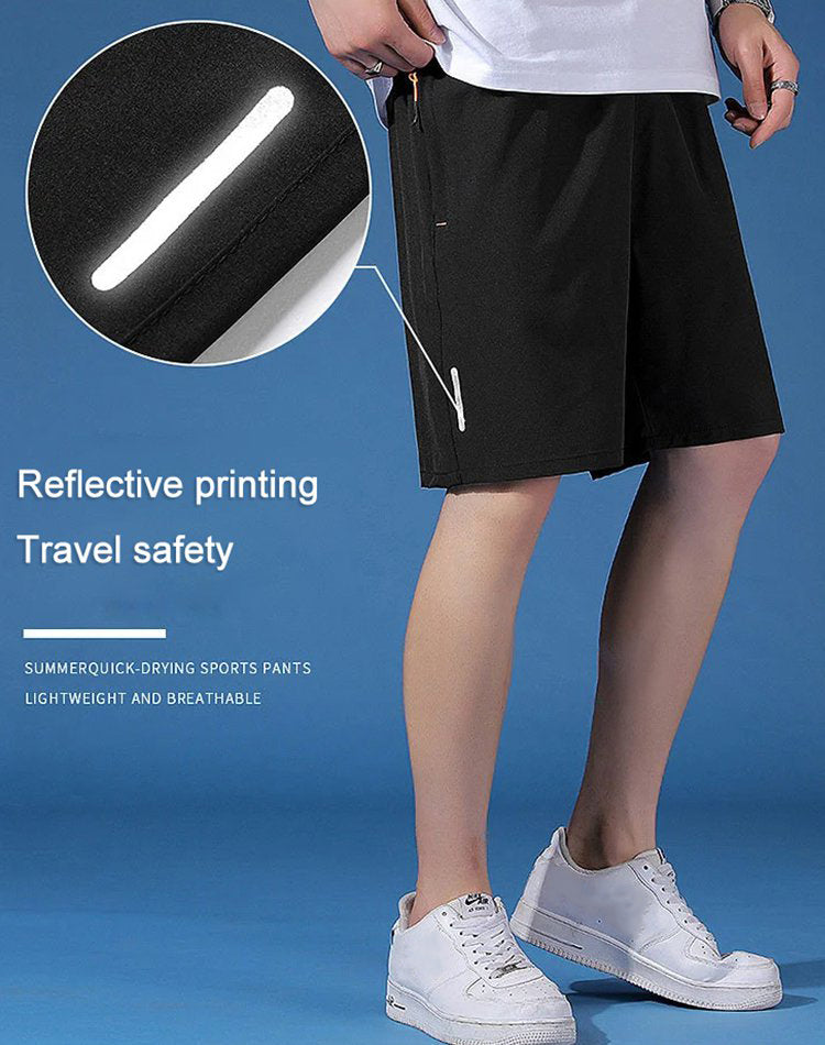 Unisex Ice Silk Quick Drying Stretch Shorts