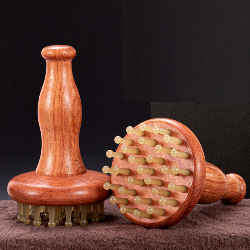 Rubber Meridian Scalp Massage Comb