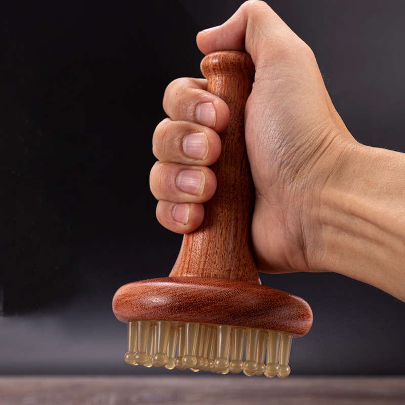 Rubber Meridian Scalp Massage Comb