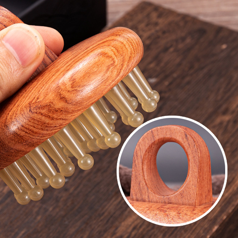 Rubber Meridian Scalp Massage Comb