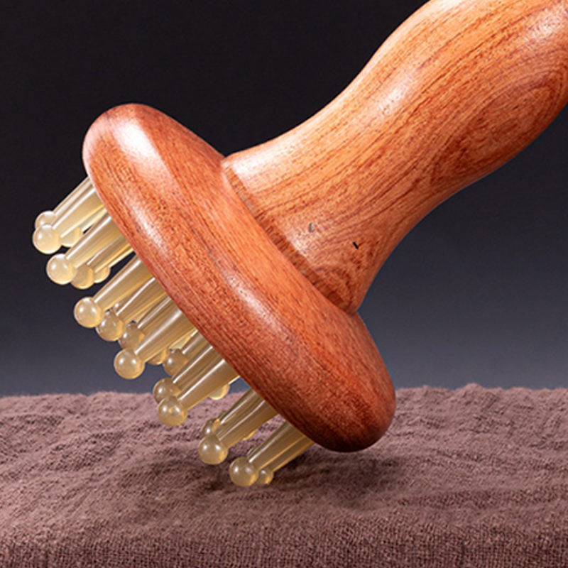 Rubber Meridian Scalp Massage Comb