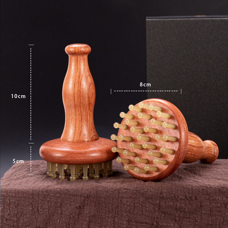 Rubber Meridian Scalp Massage Comb