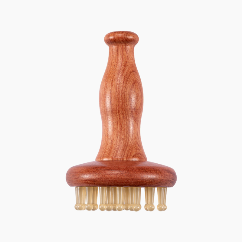 Rubber Meridian Scalp Massage Comb