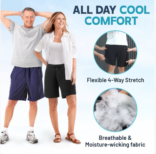 Unisex Ice Silk Quick Drying Stretch Shorts