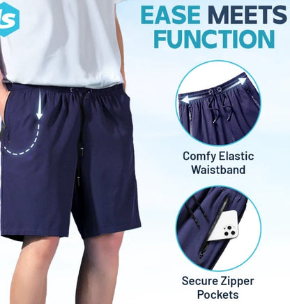 Unisex Ice Silk Quick Drying Stretch Shorts