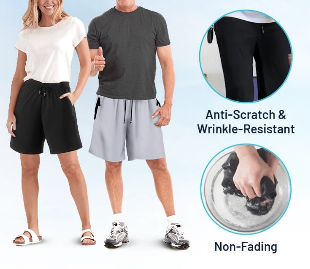 Unisex Ice Silk Quick Drying Stretch Shorts