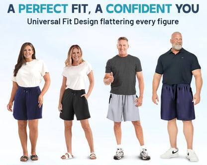 Unisex Ice Silk Quick Drying Stretch Shorts
