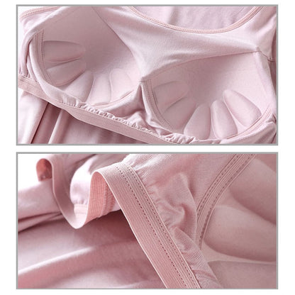 Women's Classic Solid Colour Built-in Bra Tank Top